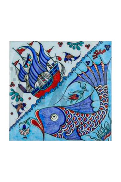 pixartsanat Fish And Ship Pattern Pixart Art Diamond Mosaic Painting Diamond Türkiye 62*61
