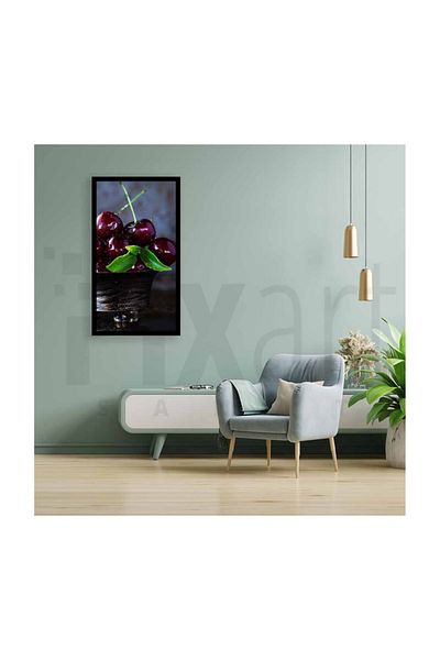 pixartsanat Cherries in the Bowl Pixart Art Diamond Mosaic Painting Diamond Turkey 40*60