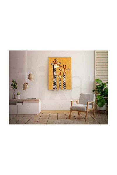 pixartsanat Giraffe Pixart Art Diamond Mosaic Painting Diamond Turkey 37*69