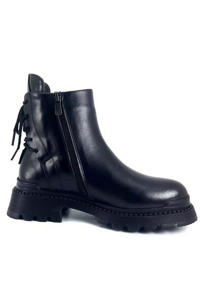 ALBİNİ Cizme zilnice Albini 10003 din piele naturală-negru
