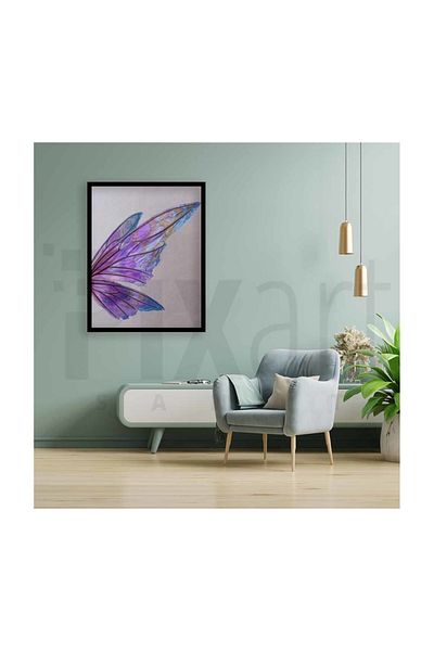 pixartsanat Purple Butterfly Wings Pixart Art Diamond Mosaic Painting Diamond Turkey 45*58