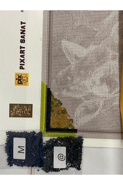 pixartsanat Green Grey Tones Pixart Art Diamond Mosaic Painting Diamond Turkey 53*53
