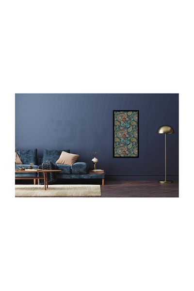 pixartsanat Ethnic Leaf Pattern Pixart Art Diamond Mosaic Painting Diamond Türkiye 40*60