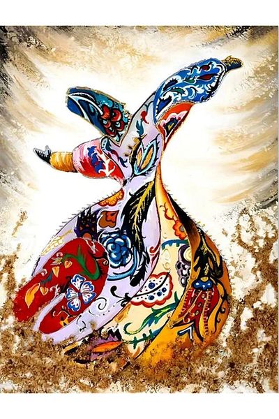 pixartsanat Pixart Art Mosaic Painting - Whirling Pin 45X60Cm