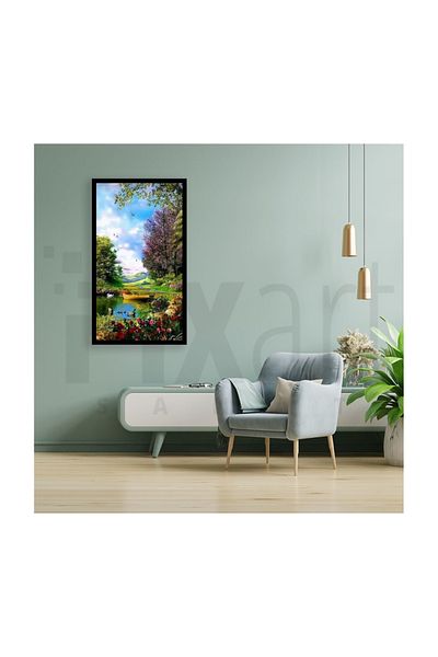 pixartsanat Peaceful Forest Scenery Pixart Art Diamond Mosaic Painting Diamond Turkey 46*74