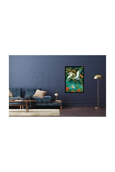 pixartsanat Birds And Colorful Flowers Pixart Art Diamond Mosaic Painting Diamond Turkey 45*63