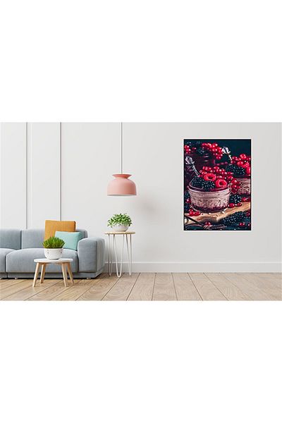 pixartsanat Fruit Dessert Pixart Art Diamond Mosaic Painting Diamond Turkey 36*53