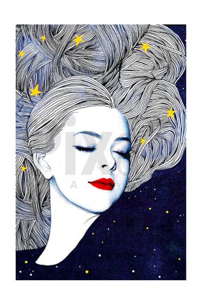 pixartsanat Stars in My Hair Pixart Art Diamond Mosaic Painting Diamond Turkey 40*60