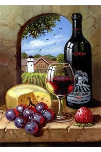 pixartsanat Grapes And Goblets Pixart Art Diamond Mosaic Painting Diamond Turkey 91*61