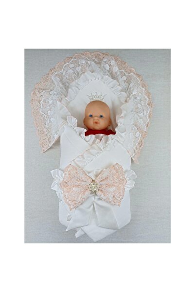 Narnuga بطانية أطفال من MİRAYLİFE لحديثي الولادة مطرزة بتاج الصحراء