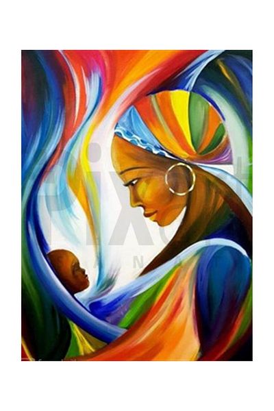 pixartsanat Mother And Her Baby Pixart Art Diamond Mosaic Painting Diamond Türkiye 38*51