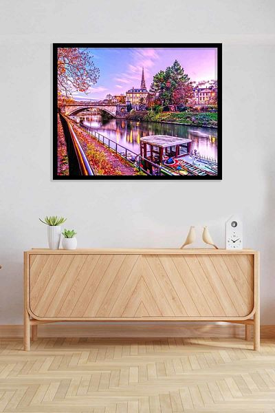 pixartsanat Large Size City Landscape 50*40cm Pixart Art Diamond Mosaic Painting Diamond Turkey