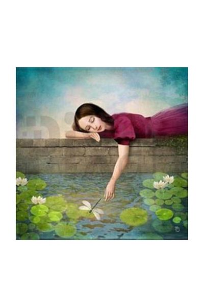 pixartsanat Girl on the Water Side Pixart Art Diamond Mosaic Painting Diamond Türkiye 56*56