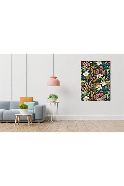 pixartsanat Hawaii Colorful Flower Pattern Pixart Art Diamond Mosaic Diamond Turkey 41*71