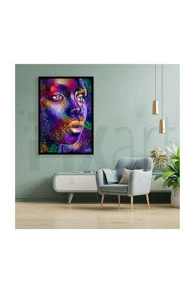 pixartsanat Colorful Woman Pixart Art Diamond Mosaic Painting Diamond Turkey Diamond Mosaic 64*89