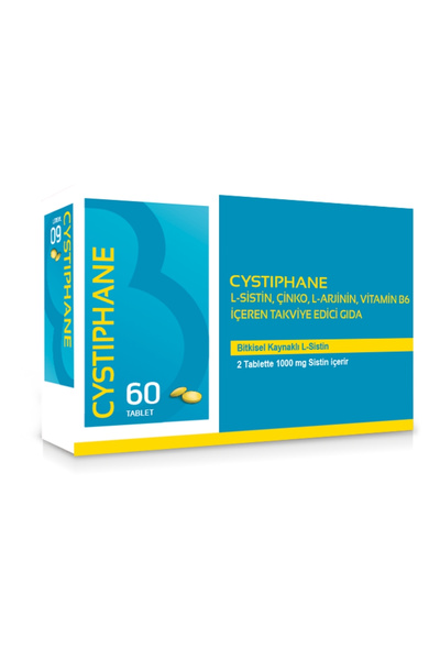 Apaisac مكمل غذائي Cystiphane مضاد لتساقط الشعر يحتوي على 60 قرصًا على شكل حرف L