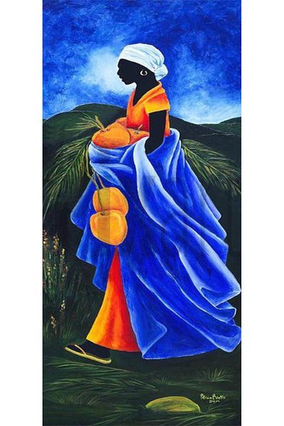 pixartsanat Patricia Brintle Woman Collecting Coconut Pixart Art Diamond Mosaic Painting Diamond Turkey 3