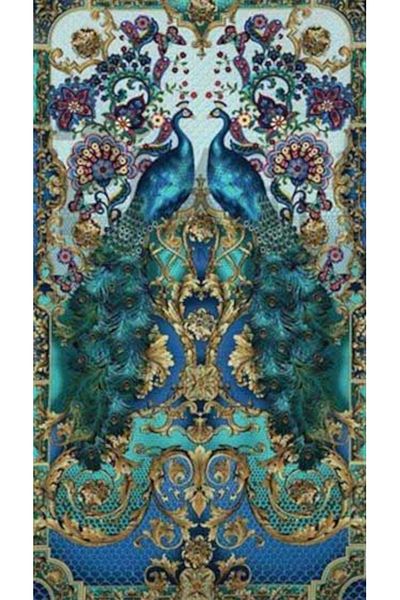 pixartsanat Reflection Peacock Painting PixArt Art Diamond Mosaic Painting Daimond Turkey 48*91