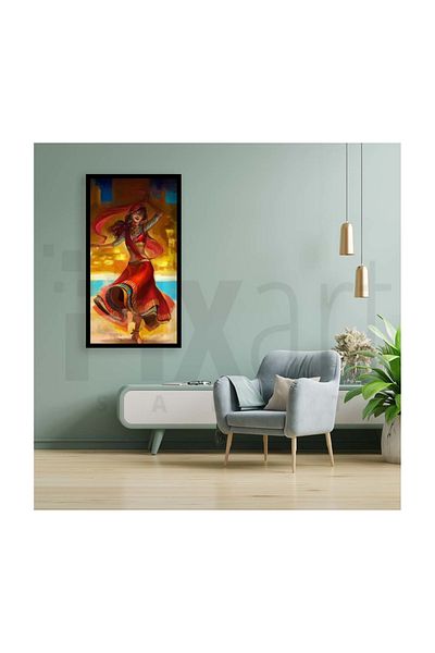 pixartsanat Indian Dancing Girl Pixart Art Diamond Mosaic Painting Diamond Turkey 38*71
