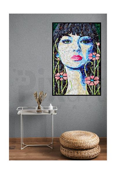 pixartsanat Modern Women's Pixart Art Diamond Mosaic Painting Diamond Türkiye 53*79