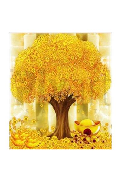 pixartsanat Luxuriant Tree Pixart Art Diamond Mosaic Painting Diamond Turkey 58*66