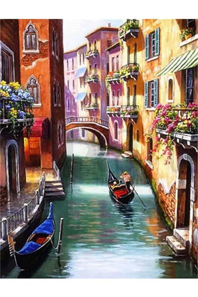 pixartsanat Venice 40X60Cm Pixart Art Diamond Mosaic Painting Diamond Turkey