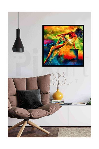 pixartsanat Nature and Woman Pixart Art Diamond Mosaic Painting Diamond Turkey 65*65
