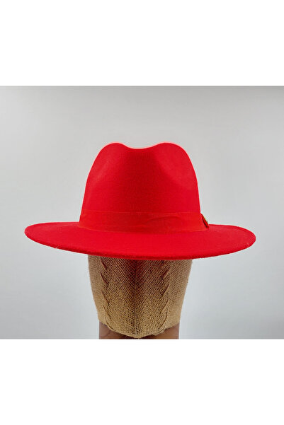 BALIENTE Red Metal Button Detailed Panama Sombrero Hat