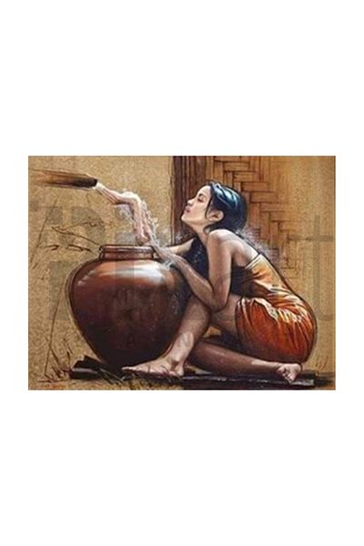 pixartsanat Girl Next to the Test Pixart Art Diamond Mosaic Painting Diamond Türkiye 68*53