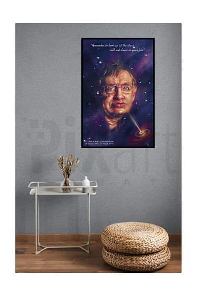 pixartsanat Stephen Hawking Pixart Art Diamond Mosaic Diamond Turkey 43*74