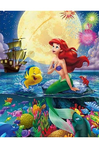 pixartsanat Mermaid 30*40 PixArt Art Diamond Mosaic Painting Diamond Turkey