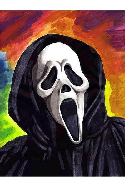 pixartsanat Scream 40x60 PixArt Art Diamond Mosaic Painting Diamond Turkey