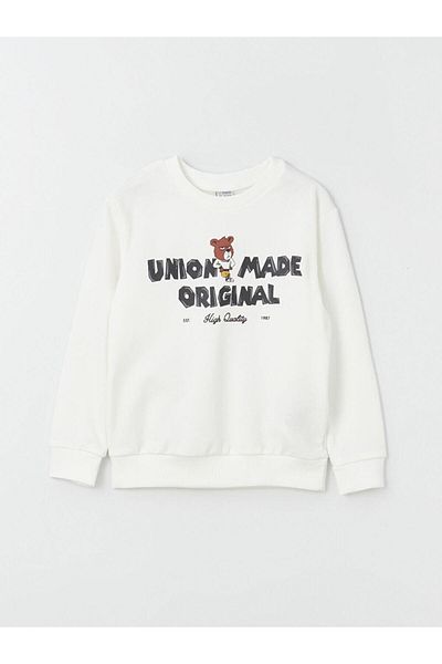 LC Waikiki Crew Neck Printed Long Sleeve Boys' Sweatshirt and Sweatpants