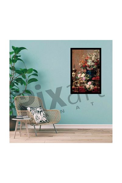 pixartsanat Bouquet from Various Flowers Pixart Art Diamond Mosaic Painting Diamond Turkey 42*62