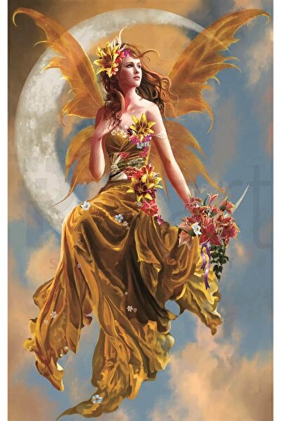 Genel Markalar Hilal Ve Melek 38x58 PixArt Sanat Elmas Mozaik Tablo Diamond T...