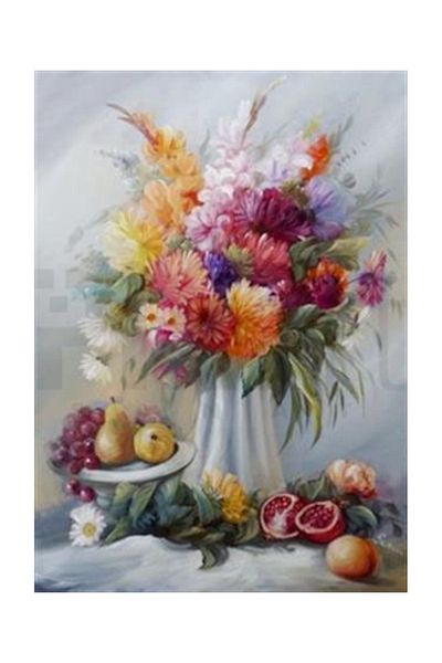 pixartsanat Fruit And Flower Mix Pixart Art Diamond Mosaic Painting Diamond Turkey 48*68