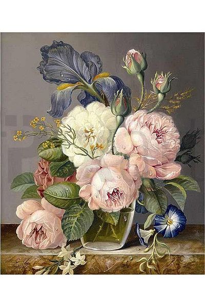 pixartsanat Flowers 30*40cm PixArt Art Diamond Mosaic Painting Diamond Turkey