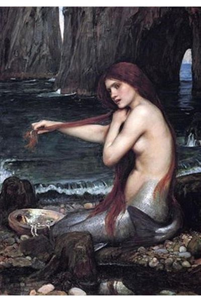 pixartsanat Mermaid Crawling Her Hair Pixart Art Diamond Mosaic Painting Diamond Turkey 48*66