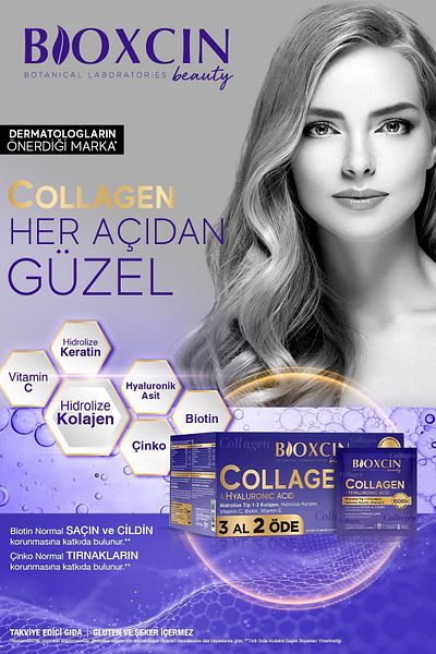 Bioxcin Beauty Collagen Powder Sachet 10,000 Mg - AL 3 GET 2 Pay Type Hydrolyzed Collagen Keratin