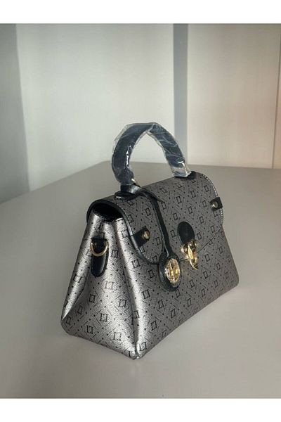 Levidor Geantă de damă din piele artificială, imprimată utilă, elegantă, de mână și de umăr
