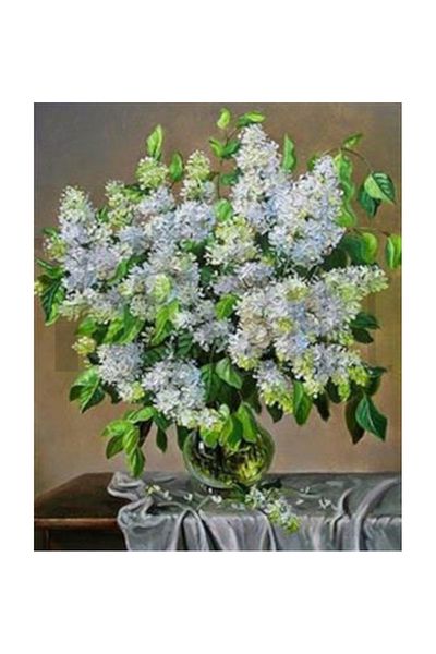 pixartsanat Tiny Flowers That Do Not Fit Into Vase Pixart Art Diamond Mosaic Painting Diamond Turkey 58*71