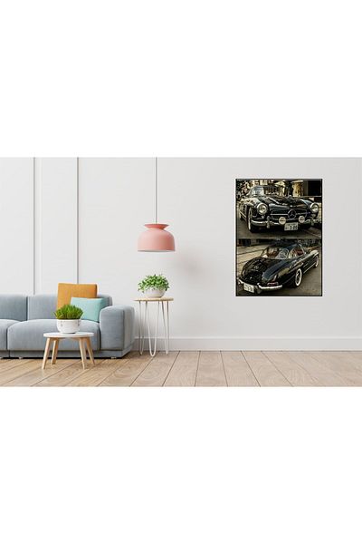 pixartsanat Black Mercedes Pixart Art Diamond Mosaic Painting Diamond Turkey 40*60