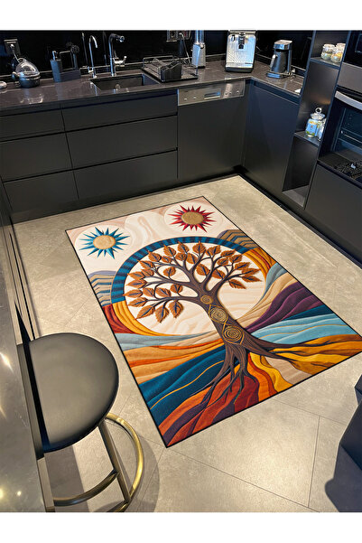 Rugs Modern Halı Paris Koleksiyonu Hayat Ağacı Temalı Etnik Detay Desenli Vin...