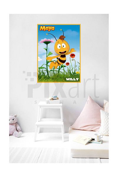 pixartsanat Pixart Art - Bee Maya Willy Diamond Mosaic, Turkey 40*55
