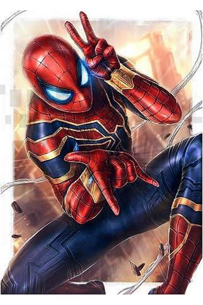 pixartsanat Spiderman 30*40 PixArt Art Diamond Mosaic Painting Diamond Turkey