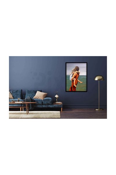pixartsanat Mother and Daughter on the Sea Pixart Art Diamond Mosaic Painting Diamond Türkiye 48*68