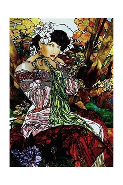 pixartsanat Stained Glass Design Pixart Art Diamond Mosaic Painting Diamond Türkiye 45*62