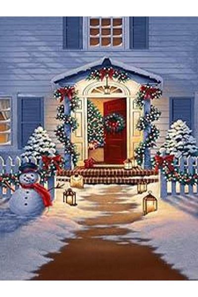 pixartsanat New Year Decorated Home 30x40 PixArt Art Diamond Mosaic Painting Diamond Turkey