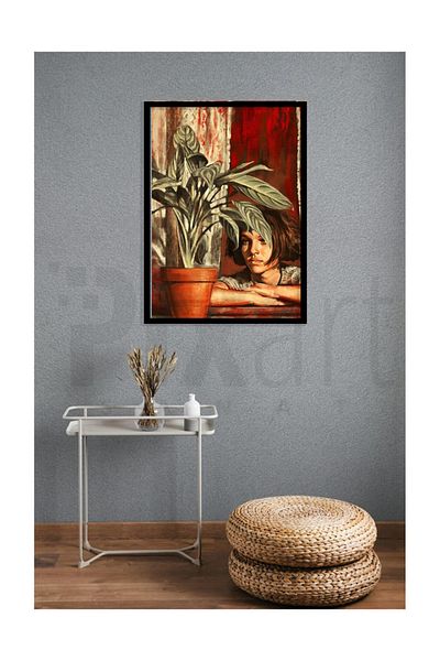 pixartsanat Mathilda and His Flower Pixart Art Diamond Mosaic Diamond Turkey 41*53