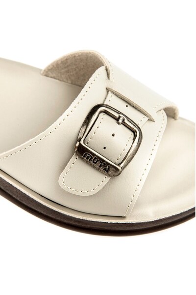 Muya Χρυσές Ανατομικές Παντόφλες-Μπεζ